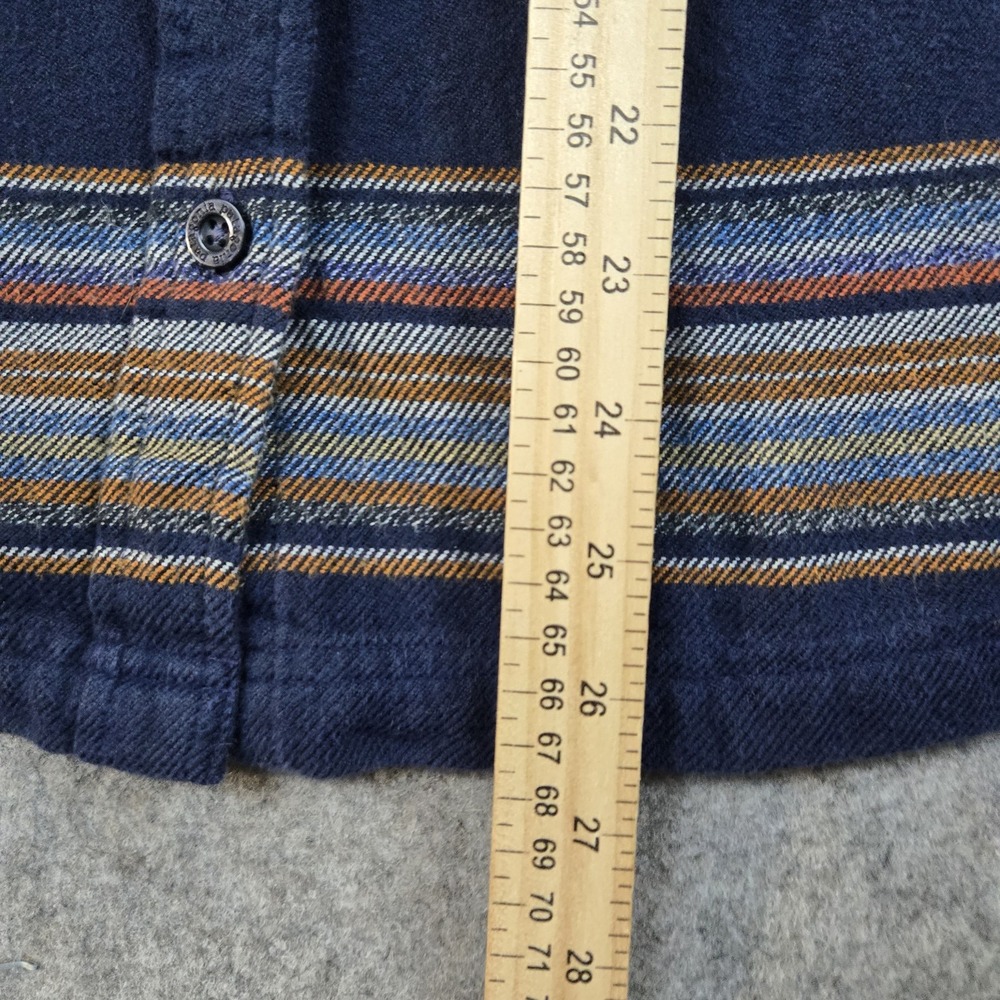 Patagonia Shirt Womens 6 Blue Multicolor Striped Organic Cotton Button Up‎ - Picture 10 of 12